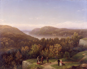 George Henry Boughton (1833&ndash;1905), Hudson River Valley from Fort Putnam, West Point, 1855
