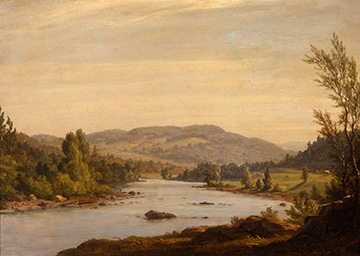 Sanford Robinson Gifford (1823&ndash;1880), Landscape with River (Scene in Northern New York), 1849