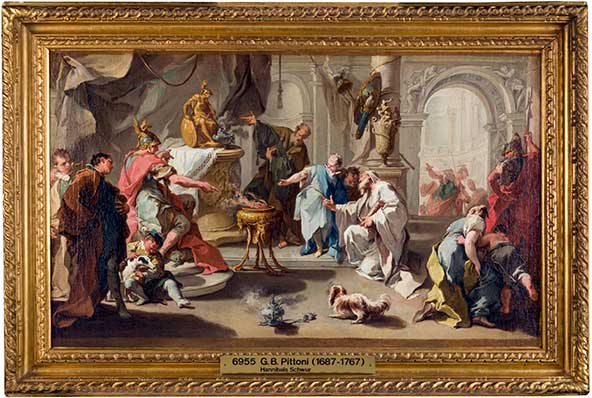 Giovanni Battista Pittoni, the younger (Italian, 1687–1767), Hannibal Swearing Revenge against the Romans, about 1720s, oil on canvas