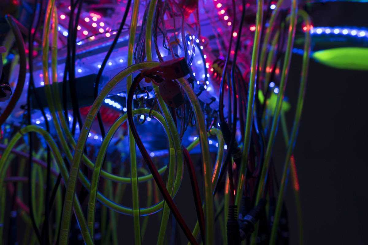 Shih Chieh Huang, T-24-L, 2017, 8 x 13 x 9 feet, Mixed media, photo: Megan Paetzhold, Courtesy of the artist and Ronald Feldman Fine Arts, New York