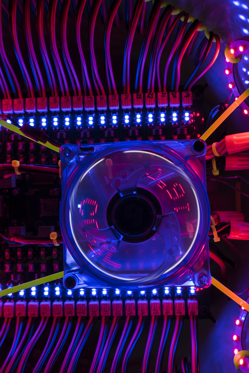 Shih Chieh Huang, VT-36, 2017, 10 x 10 x 12 feet, mixed media, photo: Megan Paetzhold, Courtesy of the artist and Ronald Feldman Fine Arts, New York
